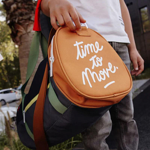 Сумка спортивная Hello Hossy "Mini Marine", темно-серый микс с бежевым